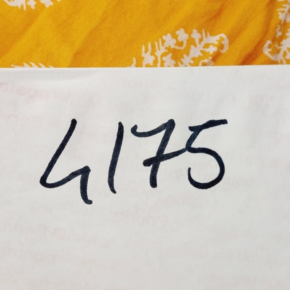 Lucky Brand Yellow & White Sleeveless Flared Mini Dress 4175 - Picture 7 of 7